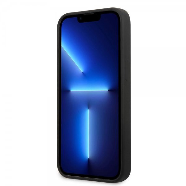 Guess iPhone 13 Mini Deksel Silicone Metal Logo 4G Svart