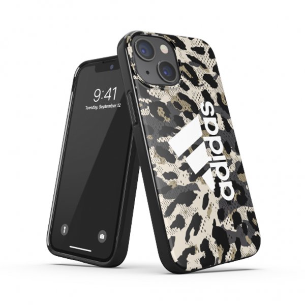 Adidas iPhone 13 Mini Deksel Snap Case Leopard Beige