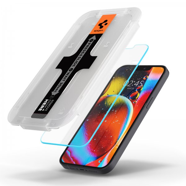 Spigen iPhone 13 Mini Skjermbeskytter GLAS.tR EZ Fit 2-pack