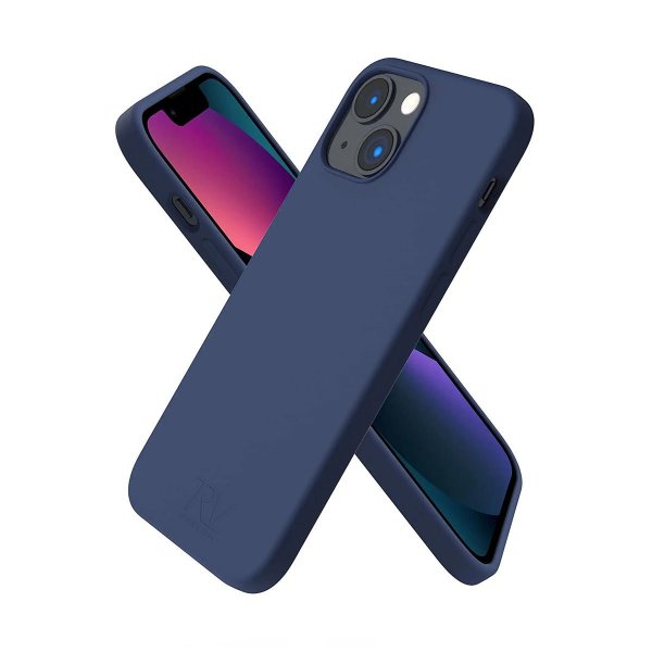 Rvelon iPhone 13 Deksel Silikon Blå
