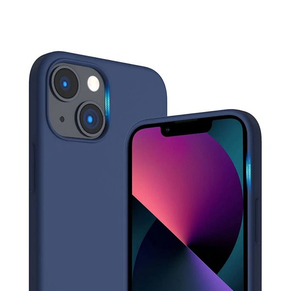 Rvelon iPhone 13 Deksel Silikon Blå