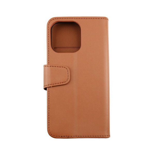 Rvelon iPhone 13 Etui Utbrettbar Kortlomme Brun