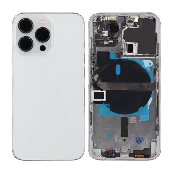 iPhone 13 Pro Bakside med Komplett Ramme OEM - Silver