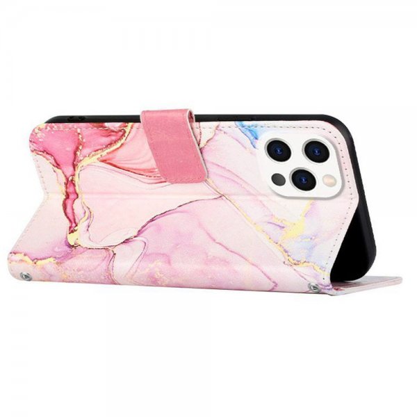 iPhone 13 Pro Etui Marmor Rosegull