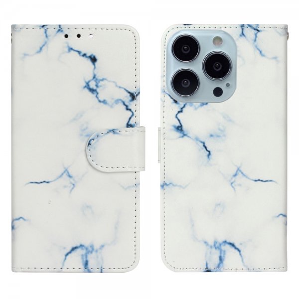 iPhone 13 Pro Etui Motiv Hvit Marmor