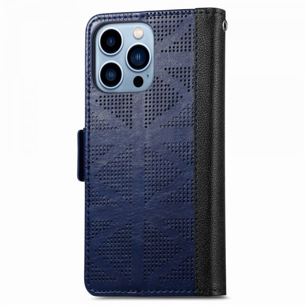 iPhone 13 Pro Etui Perforert Blå