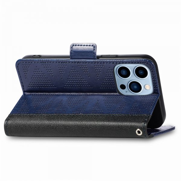 iPhone 13 Pro Etui Perforert Blå