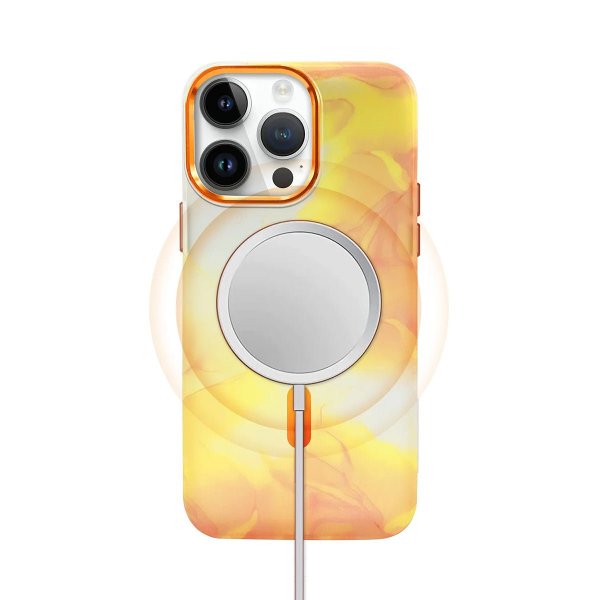 iPhone 13 Pro Deksel Mønster Oransje