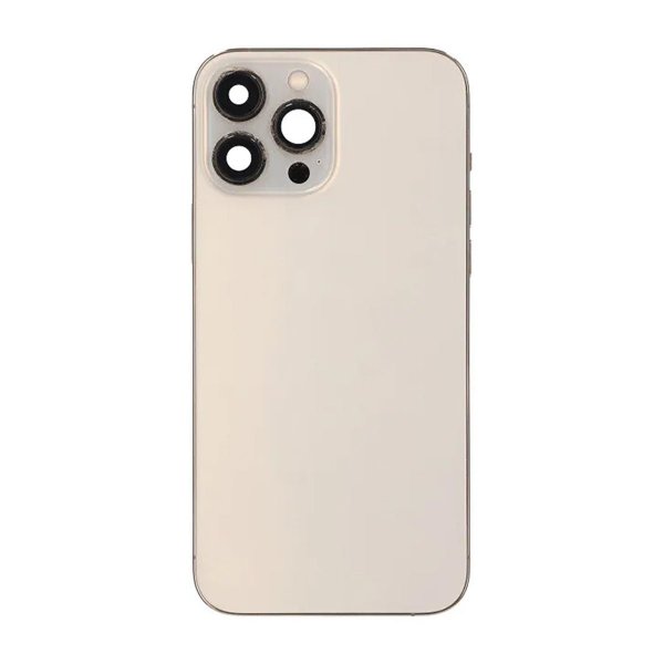 iPhone 13 Pro Max bakside med komplett ramme OEM - gull
