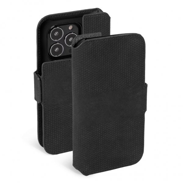 Krusell iPhone 13 Pro Max Etui Leather PhoneWallet Svart