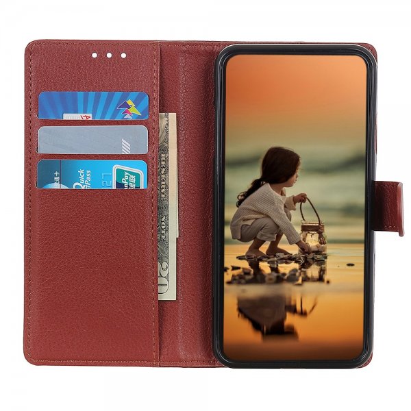 Nordic Covers iPhone 13 Pro Max Etui Litchi Brun