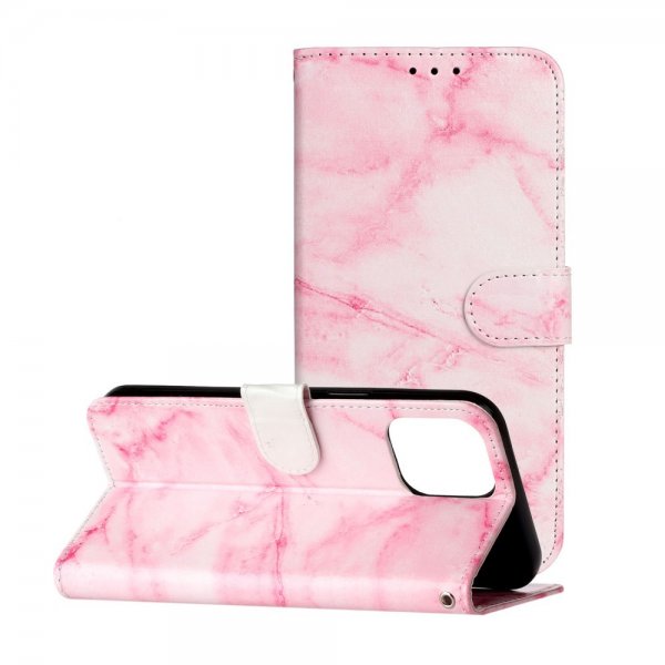 iPhone 13 Pro Max Etui Motiv Rosa Marmor