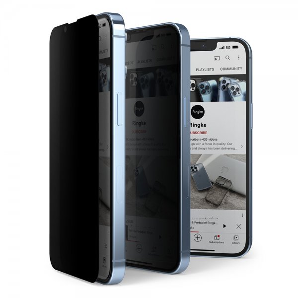 Ringke iPhone 13 Pro Max/iPhone 14 Plus Skjermbeskytter Privacy Glass