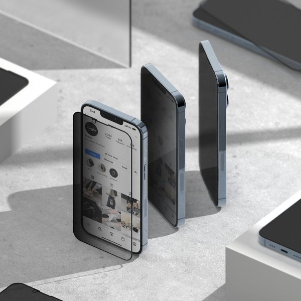 Ringke iPhone 13 Pro Max/iPhone 14 Plus Skjermbeskytter Privacy Glass