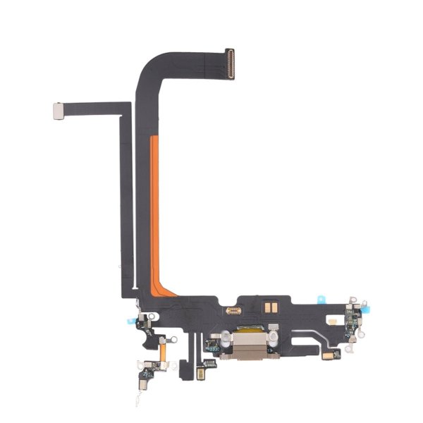 iPhone 13 Pro Max ladekontakt med flexkabel original - gull