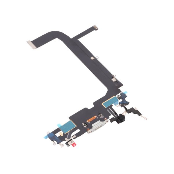 iPhone 13 Pro Max ladekontakt med original flexkabel - hvit