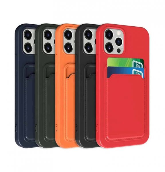 iPhone 13 Pro Max Deksel Kortholder Svart