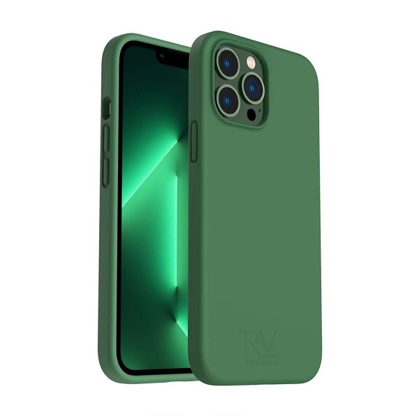 Rvelon iPhone 13 Pro Max Deksel Silikon Grønn