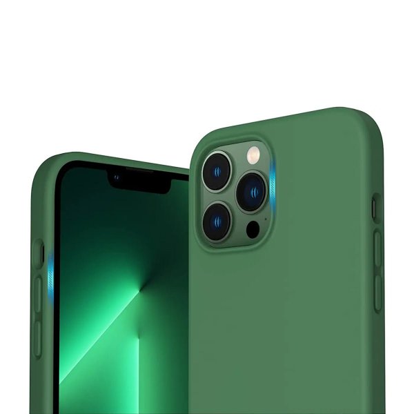 Rvelon iPhone 13 Pro Max Deksel Silikon Grønn