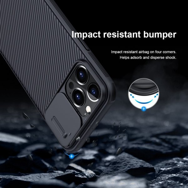 Nillkin iPhone 13 Pro Max Deksel CamShield Pro Svart