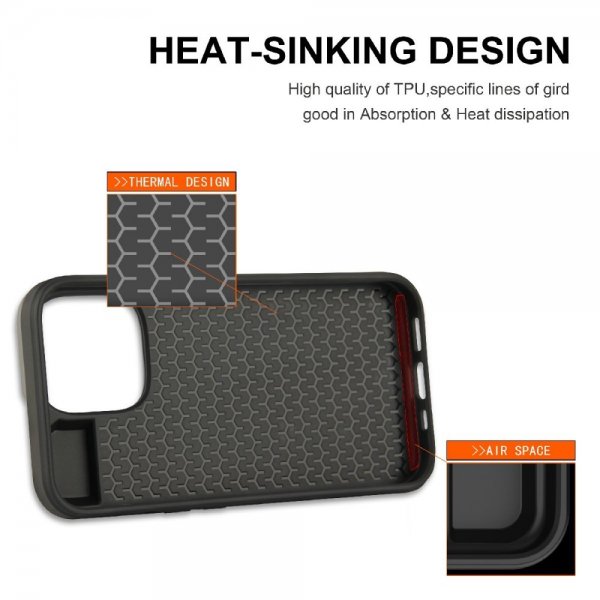 iPhone 13 Pro Max Deksel Card Slide Svart