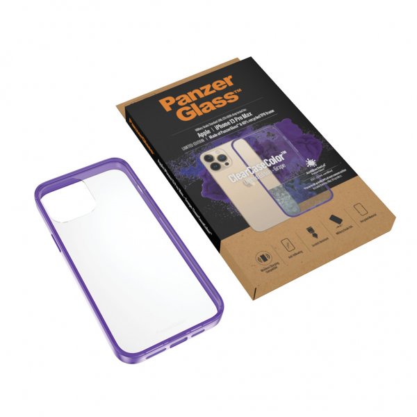 PanzerGlass iPhone 13 Pro Max Deksel ClearCase Color Grape