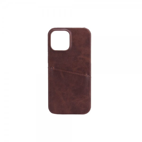 Onsala iPhone 13 Pro Max Deksel med en Kortlomme Brun