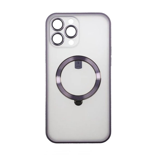 Rvelon iPhone 13 Pro Max Deksel Roterbart Stativ Lilla
