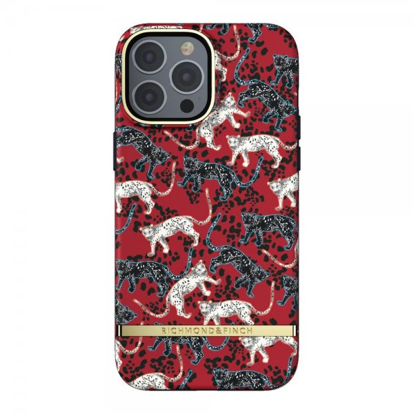 Richmond & Finch iPhone 13 Pro Max Deksel Samba Red Leopard