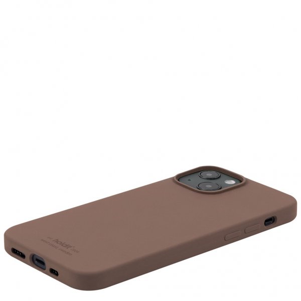 holdit iPhone 13 Deksel Silikon Dark Brown