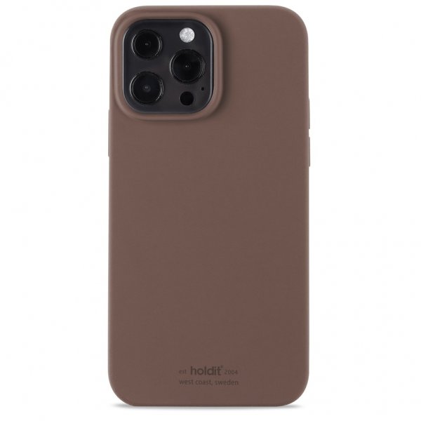 holdit iPhone 13 Pro Max Deksel Silikon Dark Brown