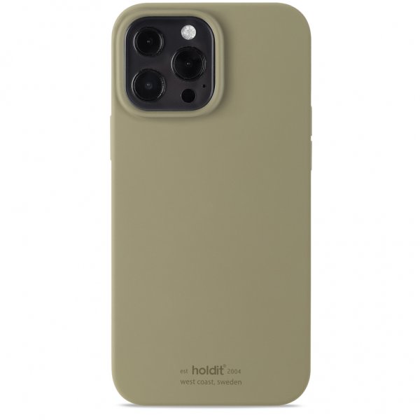 holdit iPhone 13 Pro Max Deksel Silikon Khaki Green