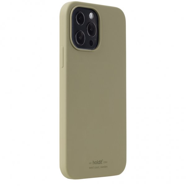 holdit iPhone 13 Pro Max Deksel Silikon Khaki Green