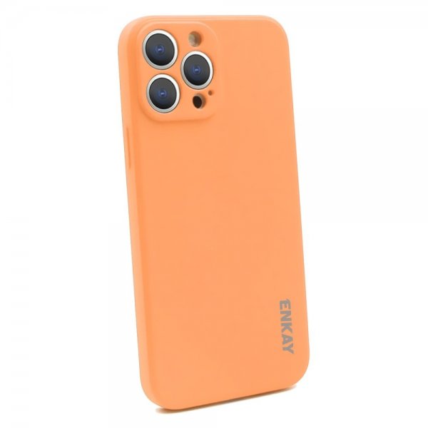 ENKAY iPhone 13 Pro Max Deksel Silikoni Oransje