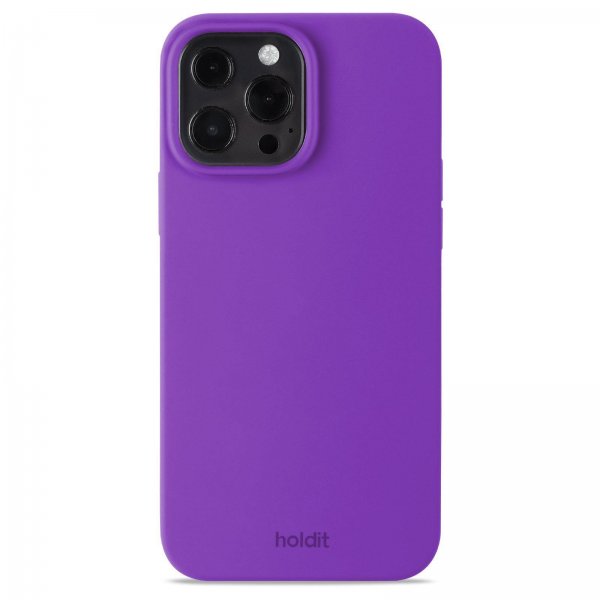 holdit iPhone 13 Pro Max Deksel Silikon Bright Purple