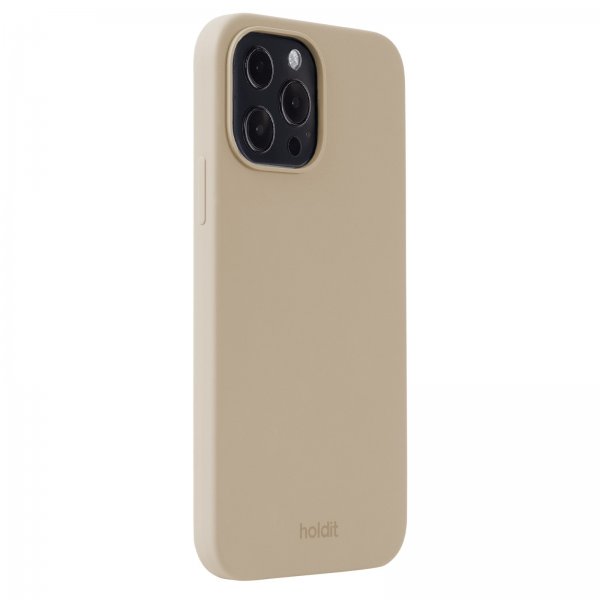 holdit iPhone 13 Pro Max Deksel Silikon Latte Beige
