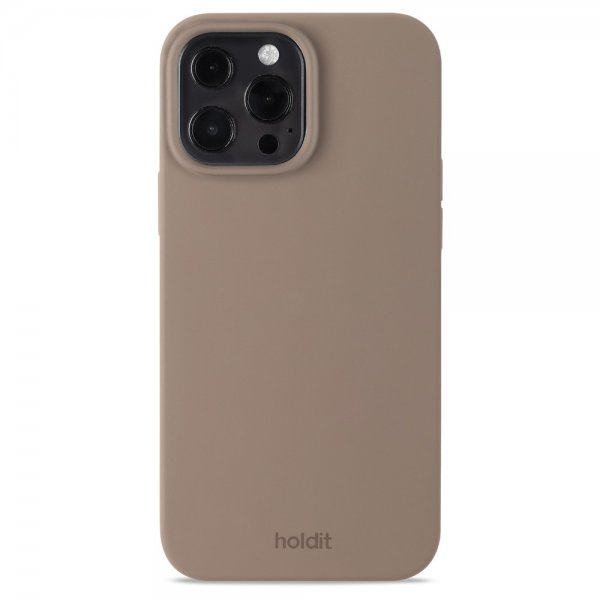 holdit iPhone 13 Pro Max Deksel Silikon Mocha Brown