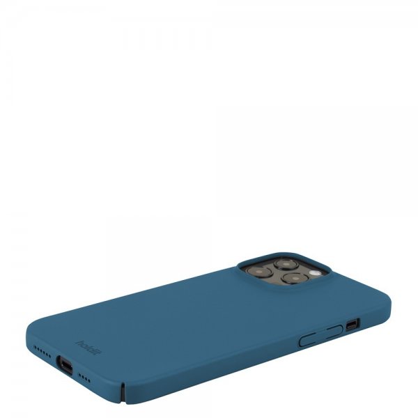 holdit iPhone 13 Pro Max Deksel Slim Case Denim Blue