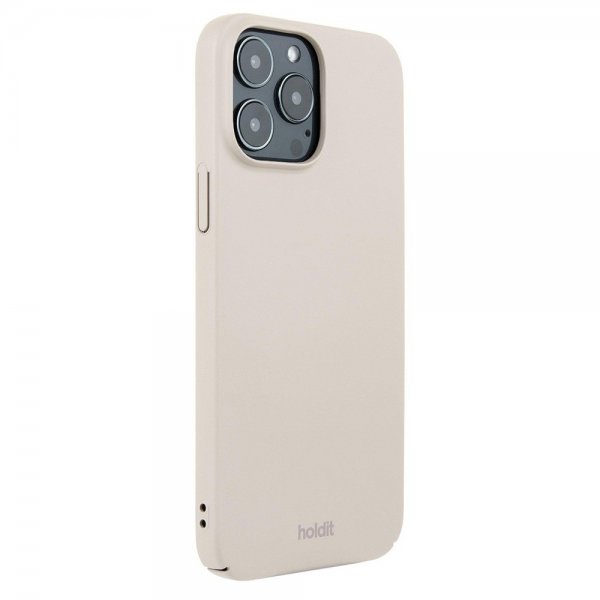 holdit iPhone 13 Pro Max Deksel Slim Case Light Beige
