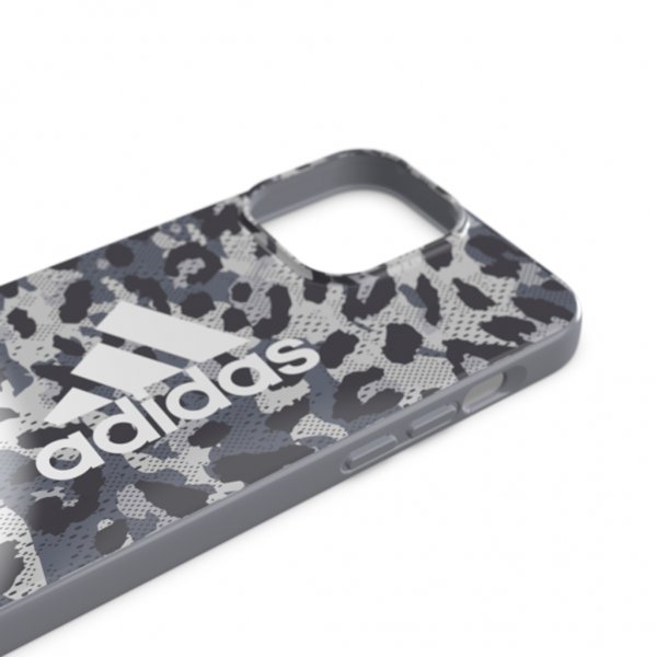 Adidas iPhone 13 Pro Max Deksel Snap Case Leopard Grå