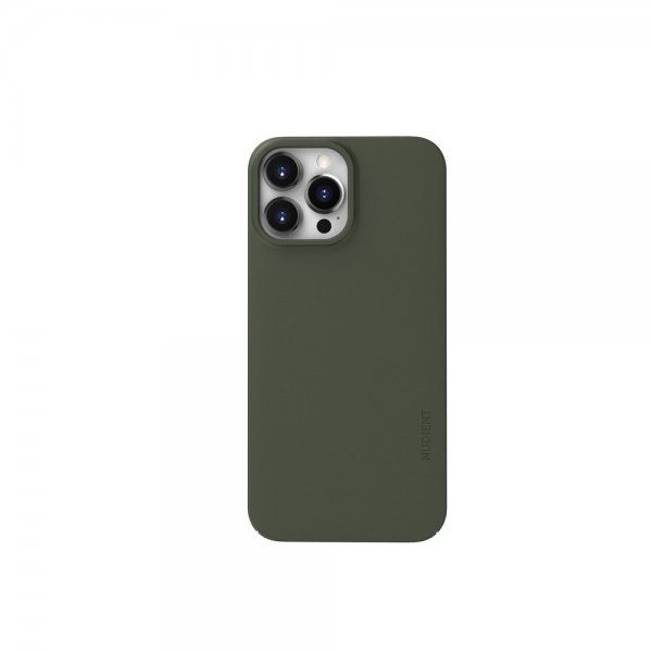 Nudient iPhone 13 Pro Max Deksel Thin Case V3 MagSafe Pine Green