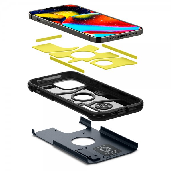 Spigen iPhone 13 Pro Max Deksel Tough Armor Metal Slate
