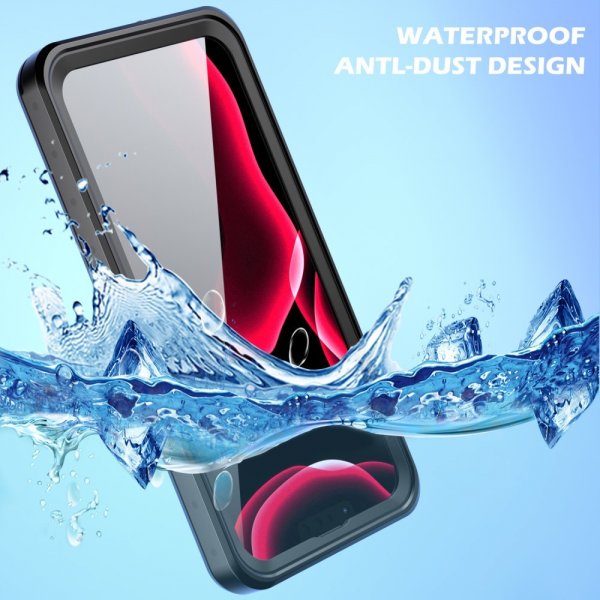 Redpepper iPhone 13 Pro Max Deksel Vanntett IP68 Svart