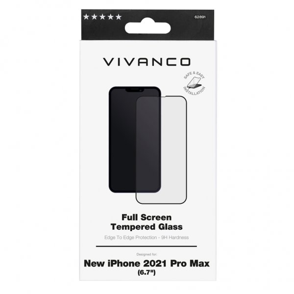 Vivanco iPhone 13 Pro Max/iPhone 14 Plus Skjermbeskytter Full Screen