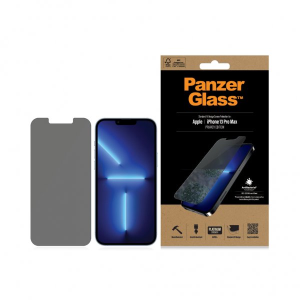 PanzerGlass iPhone 13 Pro Max Skjermbeskytter Standard Fit Case Friendly Privacy
