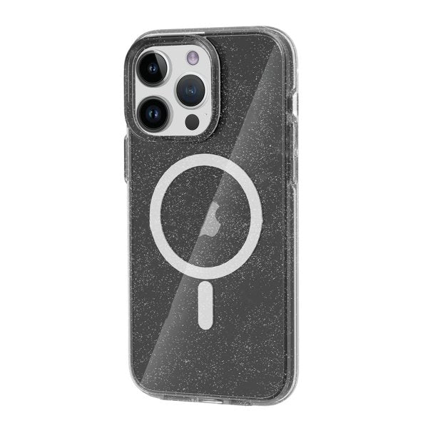 iPhone 13 Pro Deksel Glitter MagSafe Svart