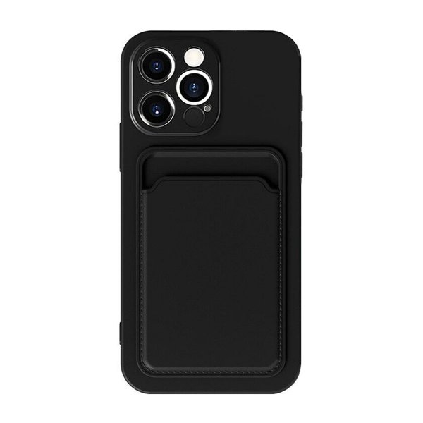 iPhone 13 Pro Deksel Kortholder Svart