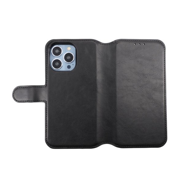 Rvelon iPhone 13 Pro Etui Detachable Wallet Case Svart