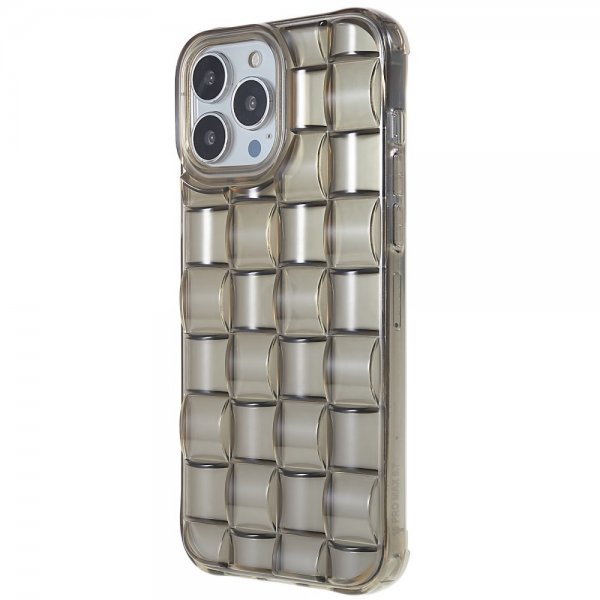 iPhone 13 Pro Deksel 3D Mønster Svart
