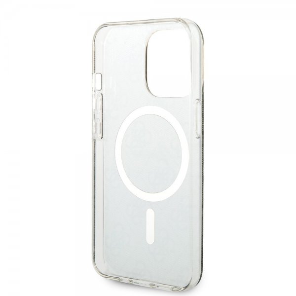 Guess iPhone 13 Pro Deksel 4G Pattern MagSafe Brun